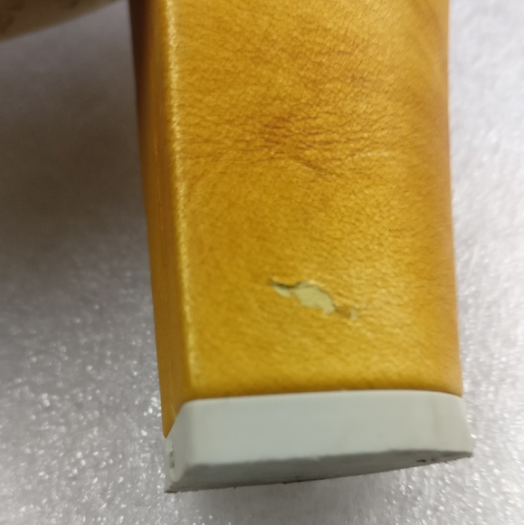 European designer EJECT heels Sunflower Marigold in genuine leather 40/9 - Picture 7 of 12